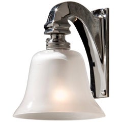 Tekna Bell Light 230V Wall Sconce Polished Chrome Plated Brass Frosted Glass