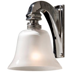 Tekna Bell Light 230V Wall Sconce Polished Nickel Plated Brass Frosted Glass