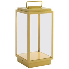 Lampada da tavolo Tekna Blakes in bronzo con lacca color mais