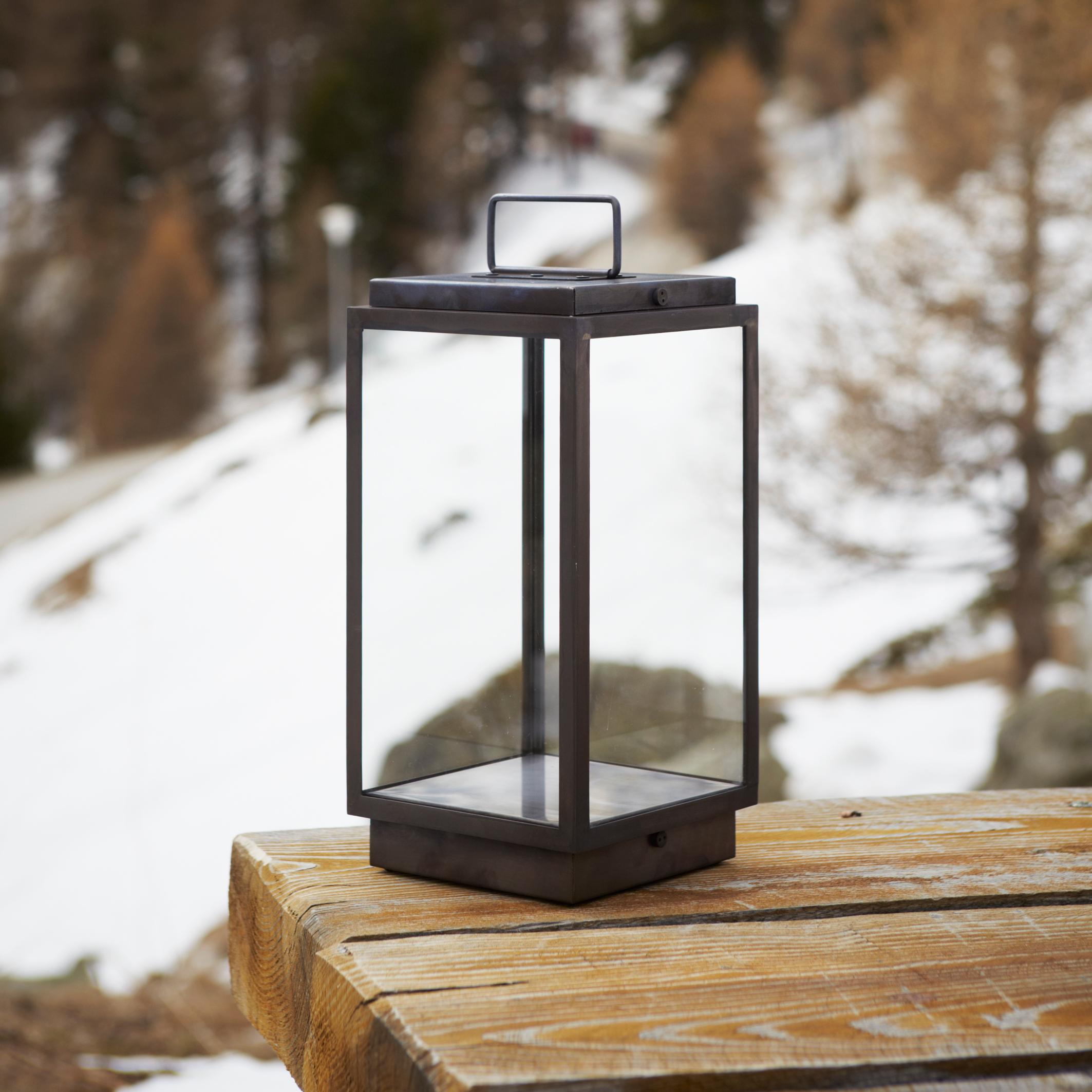 XXIe siècle et contemporain Lampe de bureau Tekna Blakes en bronze avec laque orange rouille en vente