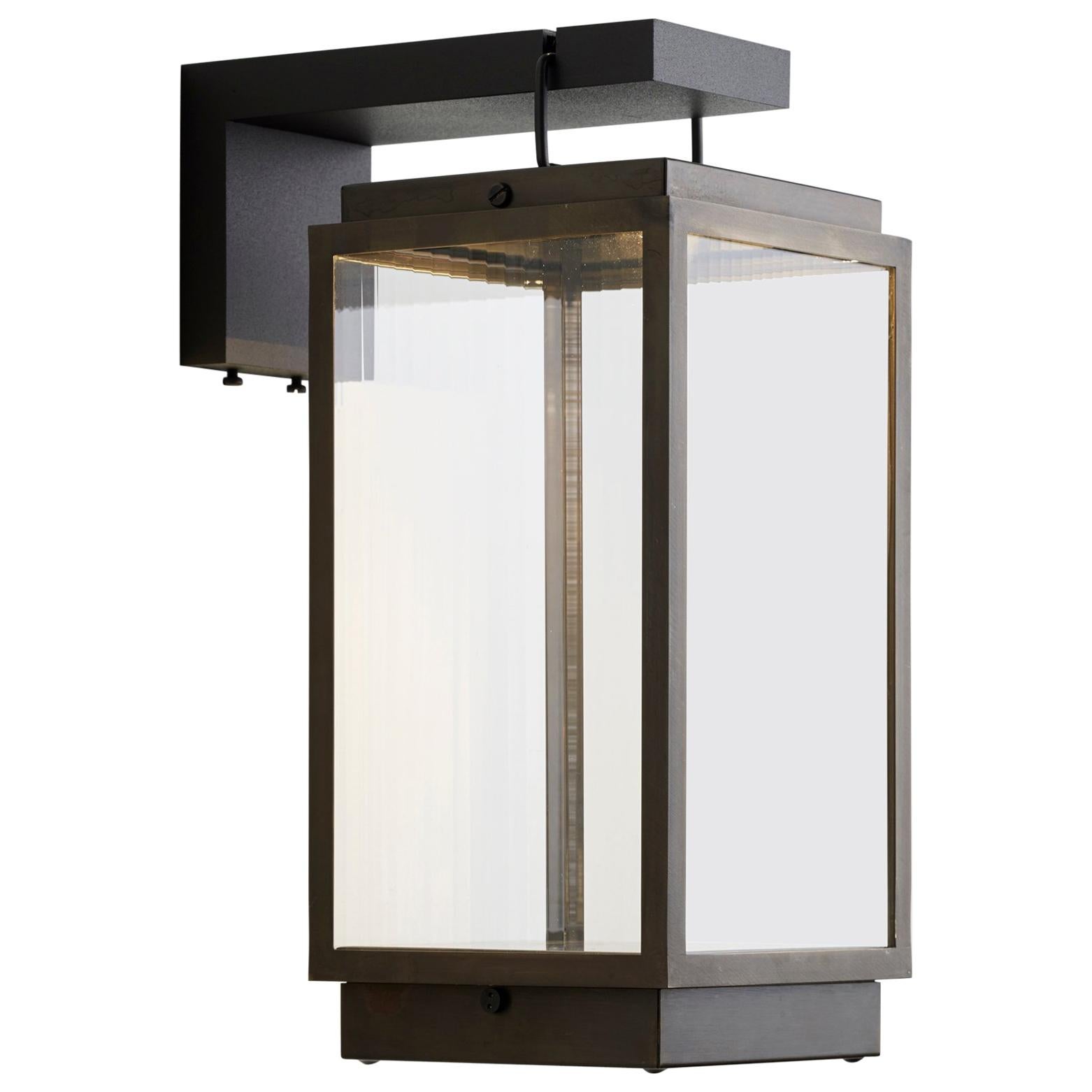 Tekna Blakes Table Lamp on Bracket in Dark Bronze Finish with Clear Glass