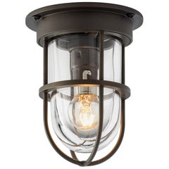 Tekna Bounty 230V LED Ceiling Light with Dark Bronze Finish and Clear Glass