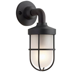 Aplique LED Tekna Bounty Wall 230V con acabado en bronce oscuro y cristal esmerilado