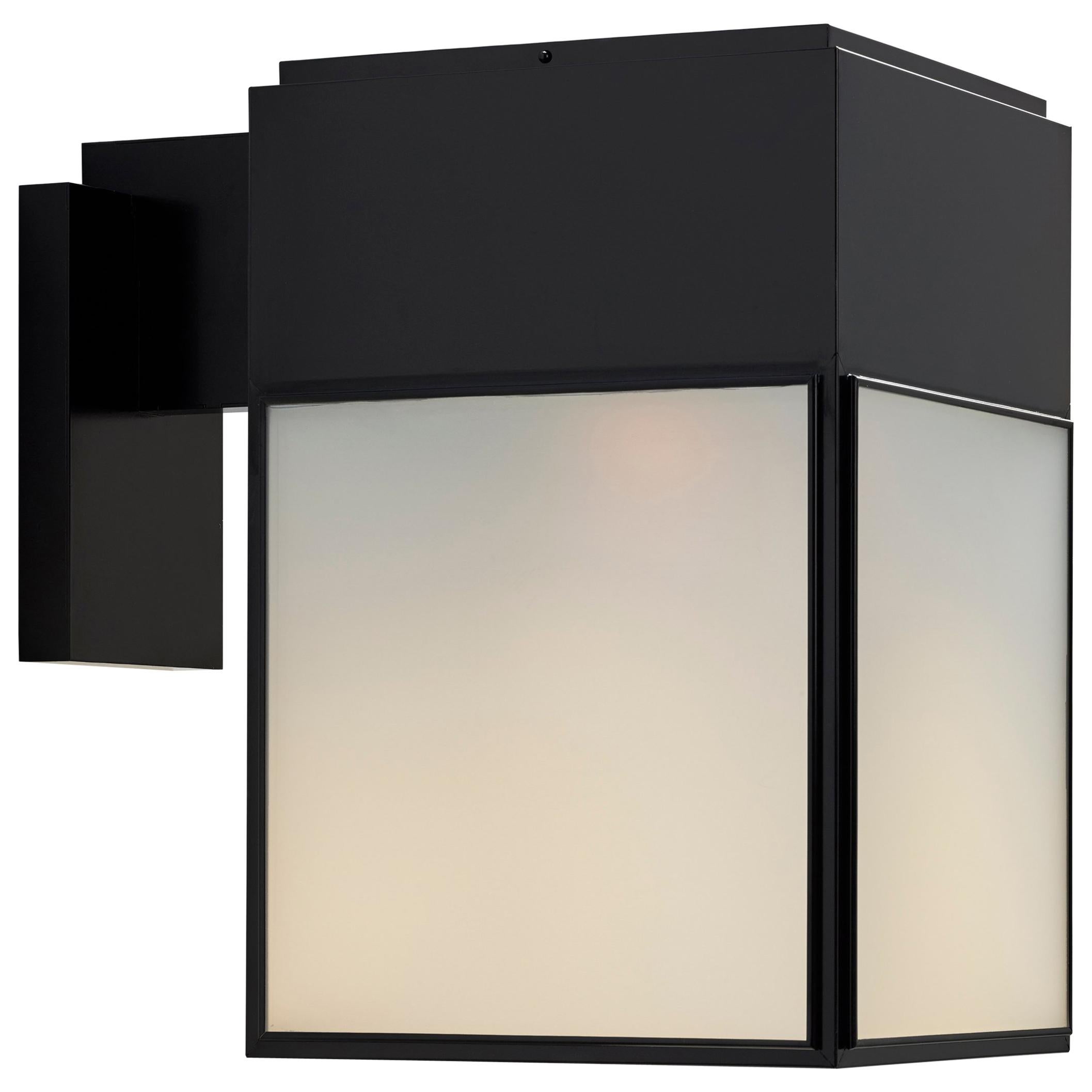 Tekna Brooklyn Wall Light with Black Lacquer Finish and Frosted Glass