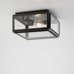 Tekna Chelsea Small Ceiling Light with Dark Bronze Finish and Frosted Glass