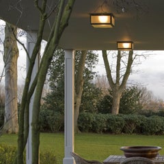 Tekna Chelsea Small Ceiling Light with Dark Bronze Finish and Frosted Glass