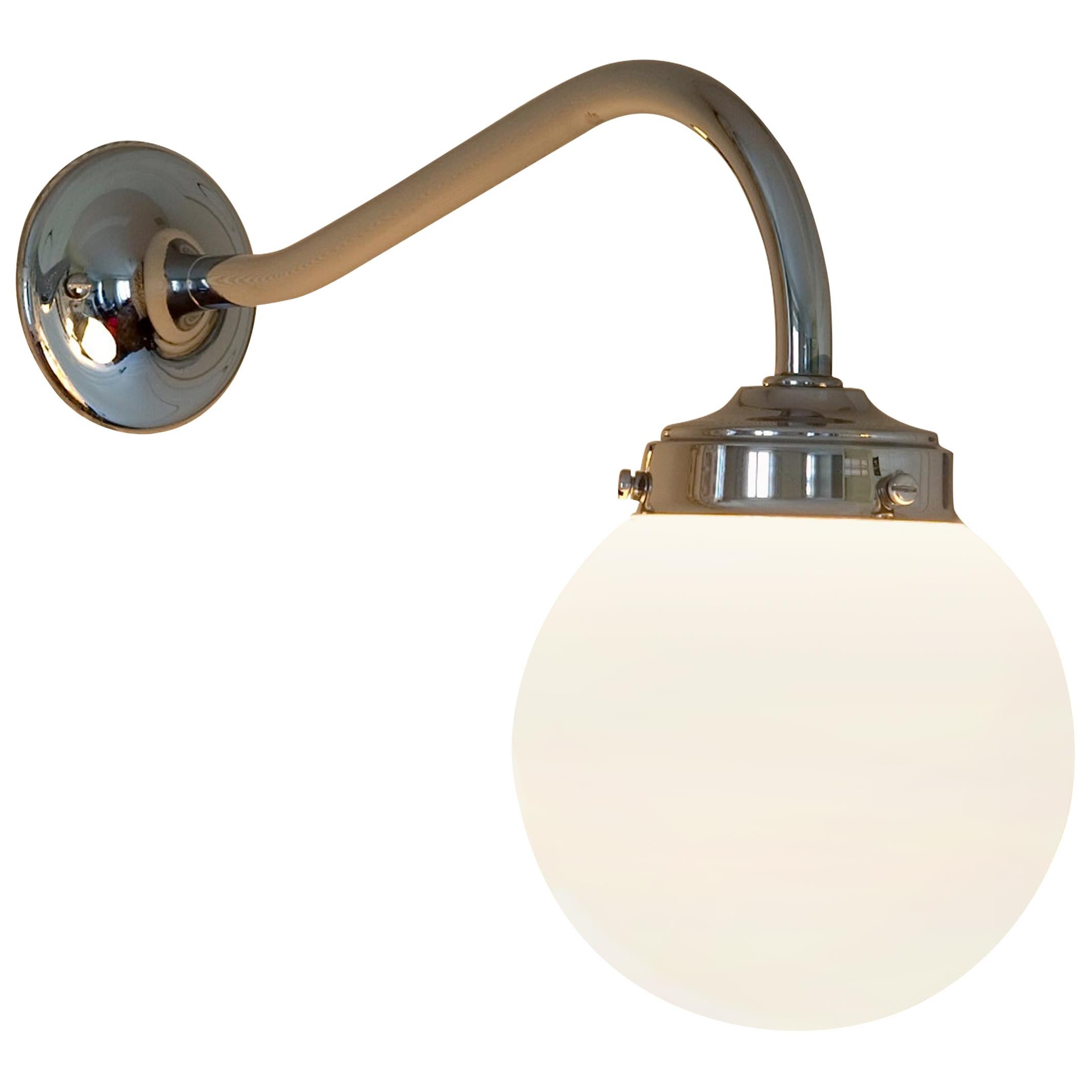Tekna Clovelly Wall Light with Polished Chrome Finish Plated Brass For Sale