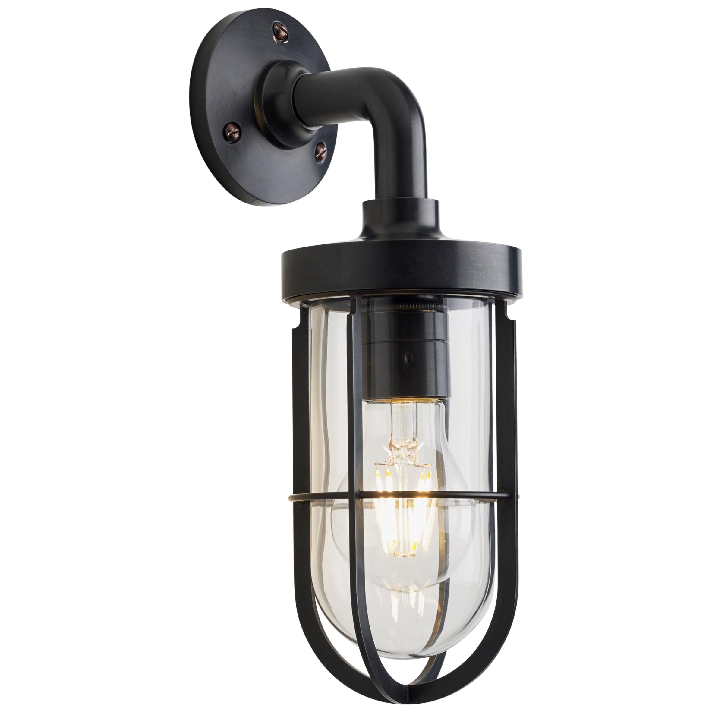 Tekna Docklight Wall Light with Dark Bronze Finish and Clear Glass For Sale