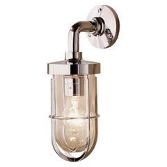 Tekna Docklight Wall Light with Polished Brass Finish and Clear Glass