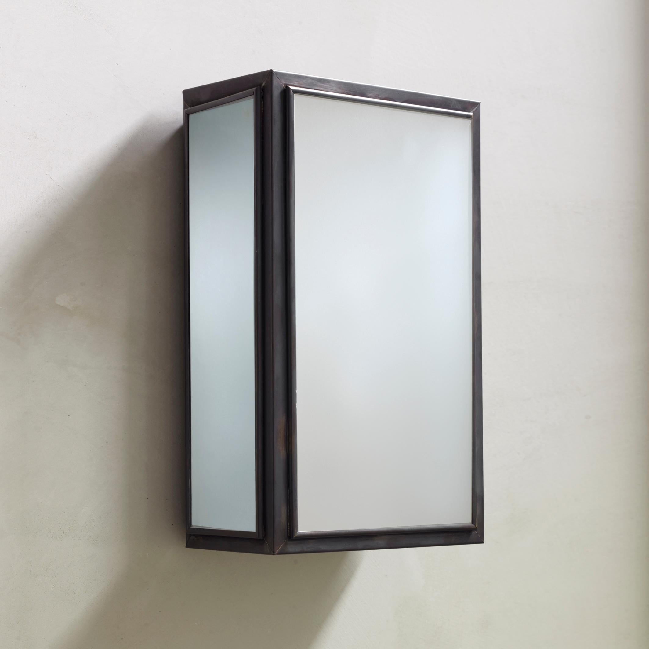 Frosted Tekna Essex-C Wall Light in Jet Black For Sale