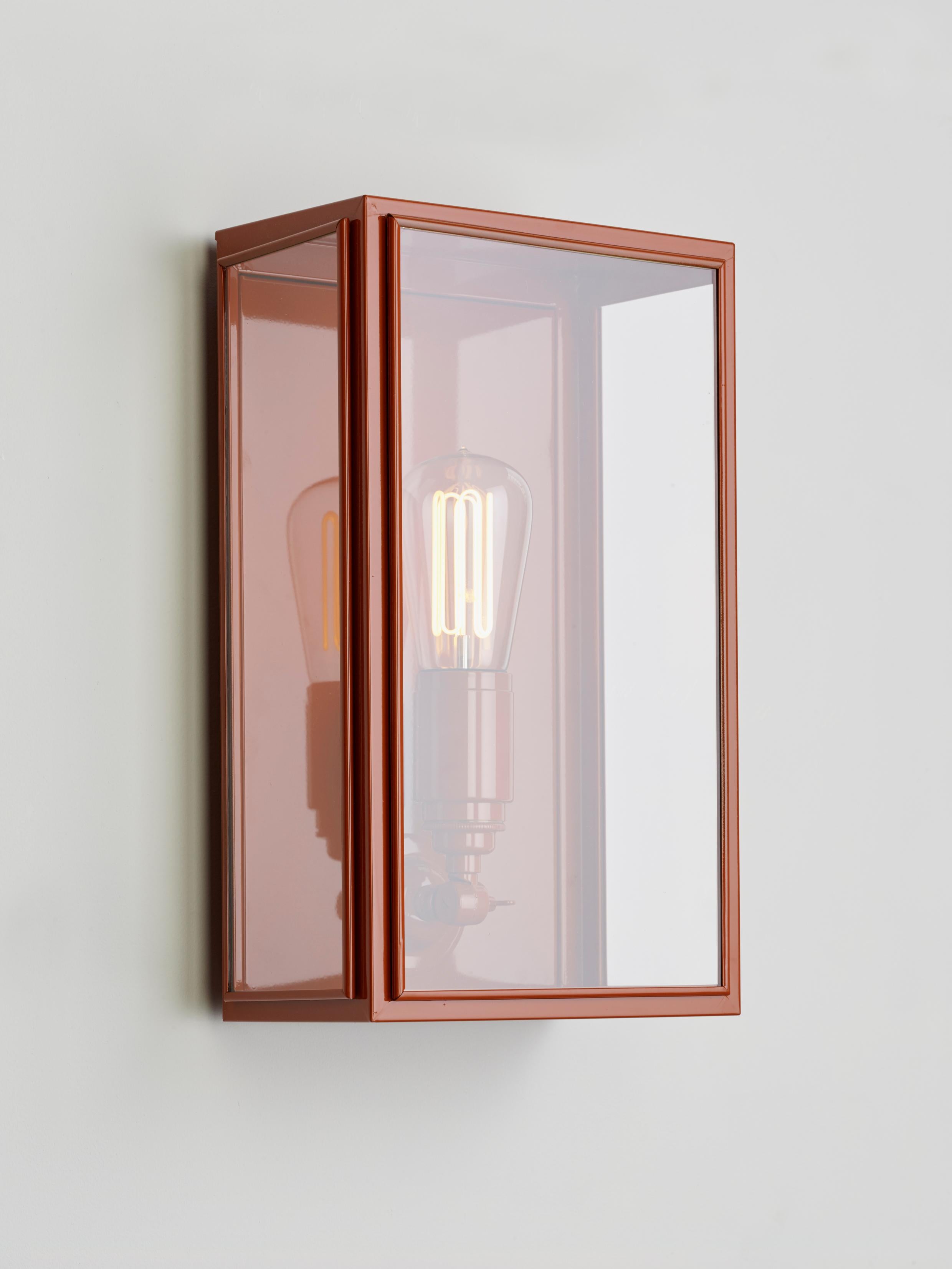 Brass Tekna Essex-C Wall Light in Kenia Red For Sale