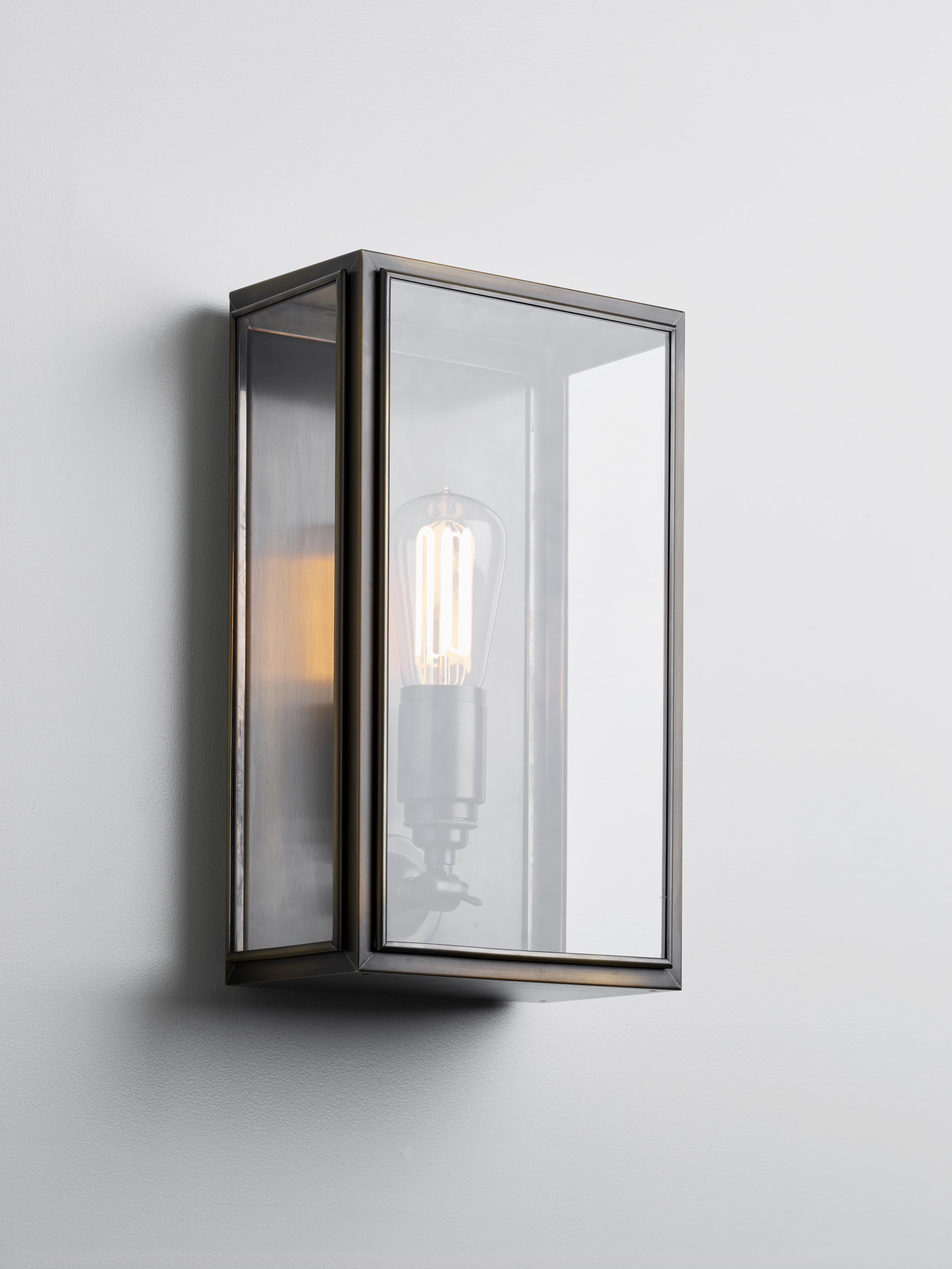 Tekna Essex-C Wall Light with Dark Bronze Finish and Clear Glass In New Condition For Sale In New York, NY