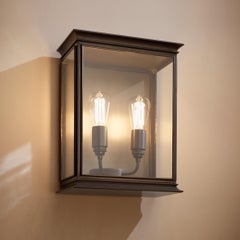 Tekna Fullham-C Wall Light with Dark Bronze Finish and Clear Glass