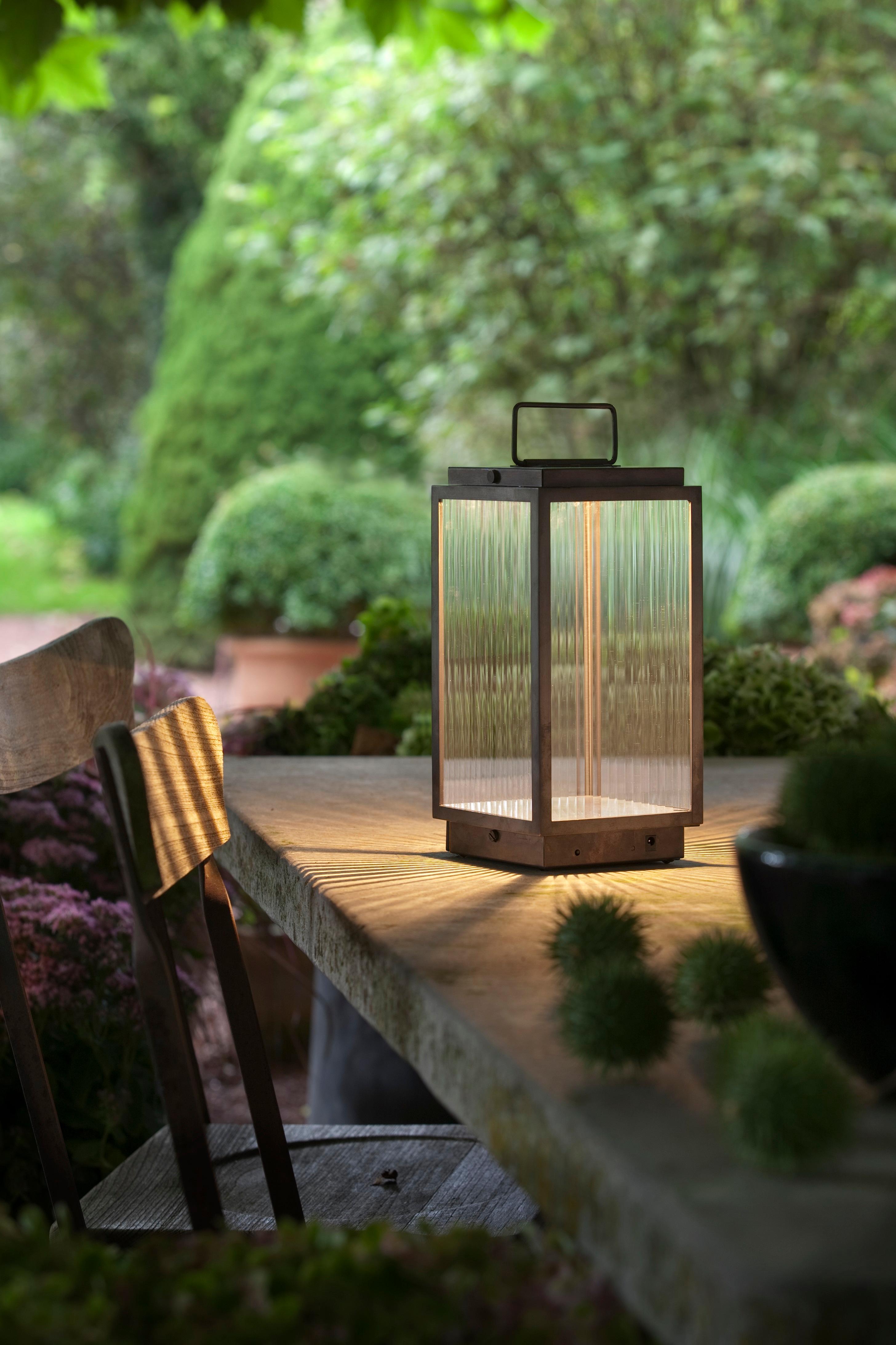 Tekna Gio Bagnara Lampe à poser Marin en Ultra Marine et Or en vente 3