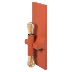 Tekna Gio Bagnara Walcott Twin Wall Light avec finition orange mangue