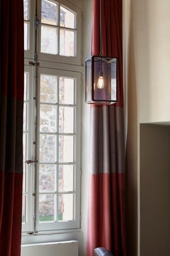 Tekna Ilford C-Pendant Light, Closed Top and Clear Glass in Dark Bronze Finish