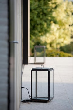 Tekna Ilford Floor Light with Dark Bronze Finish and Clear Glass