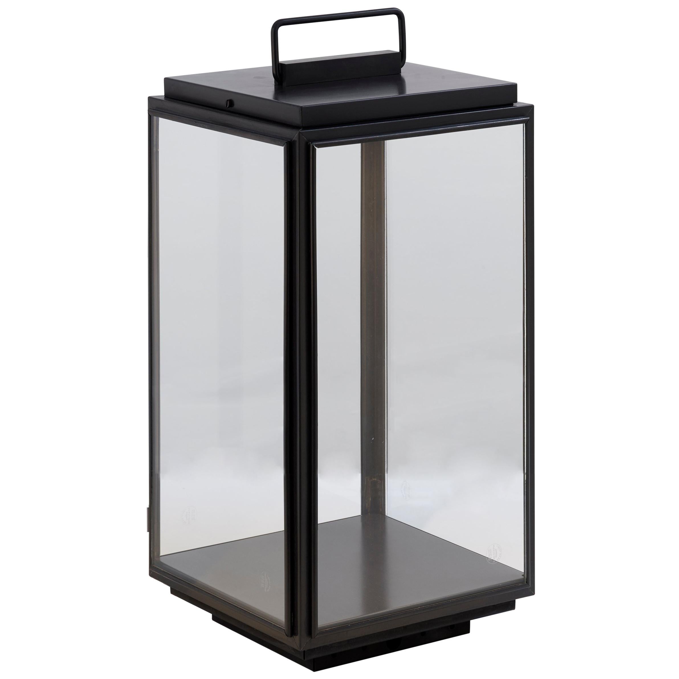 Tekna Ilford Floor Light with Dark Bronze Finish and Clear Glass