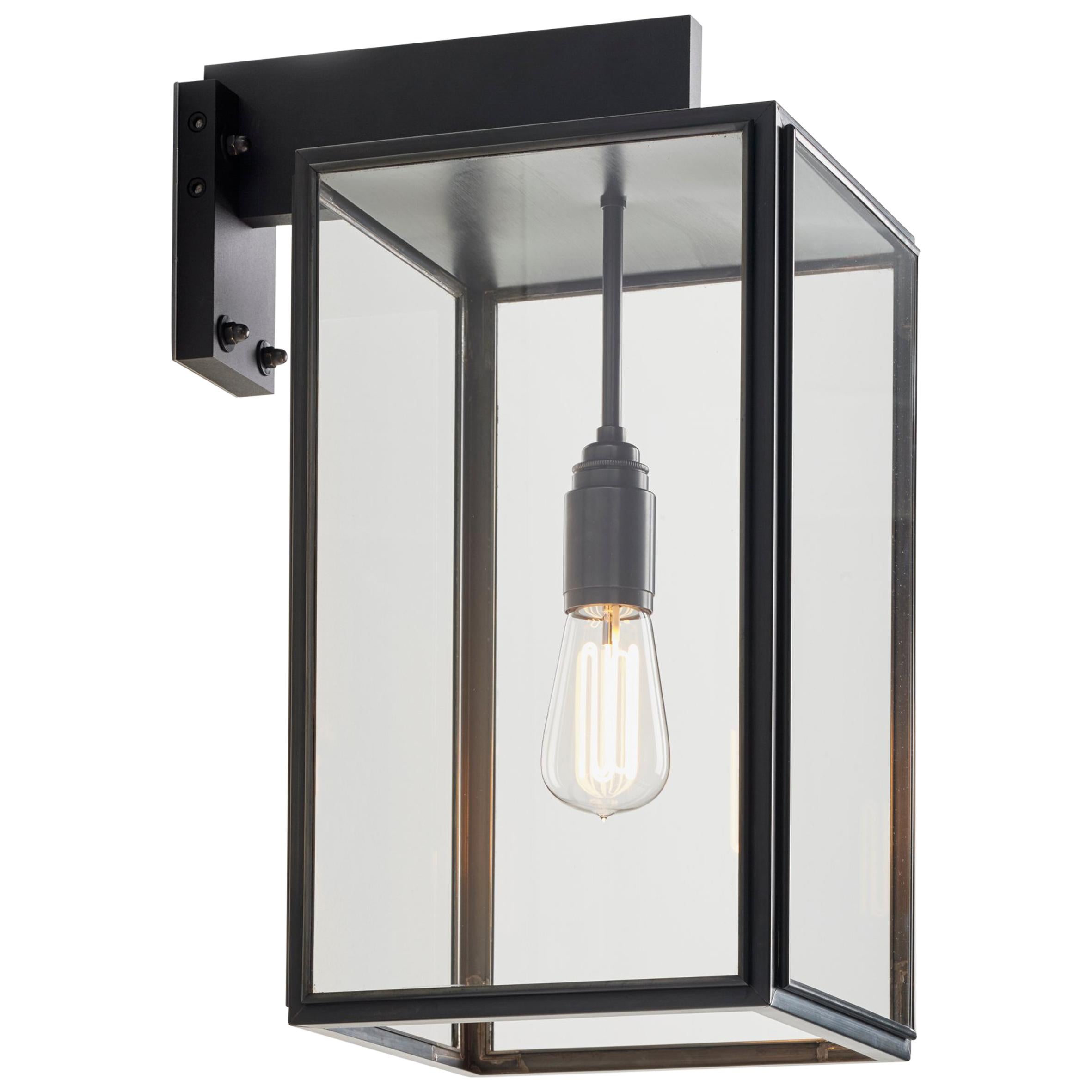 Tekna Ilford Wall-C Wall Light with Dark Bronze Finish and Clear Glass For Sale