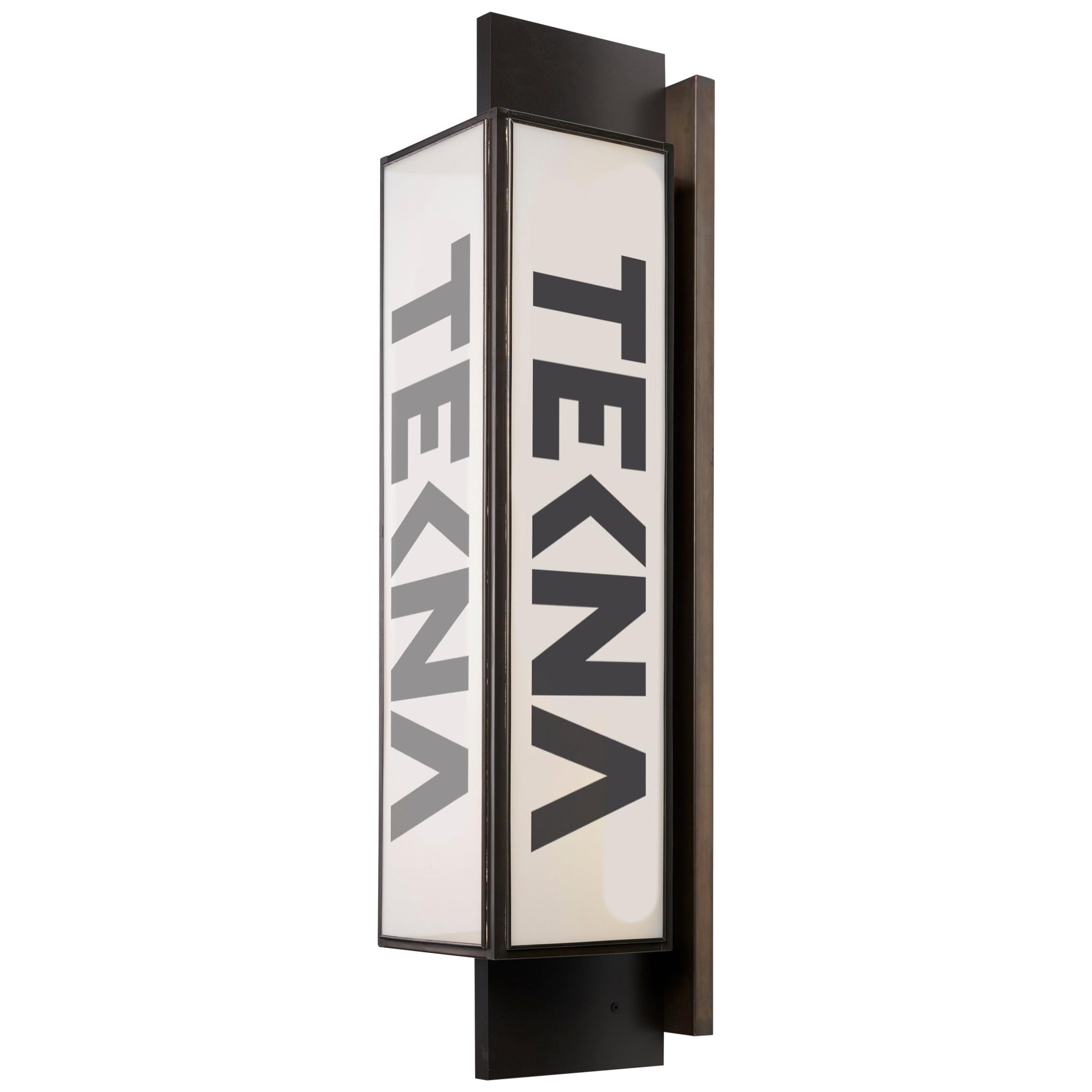 Tekna Ilford Wall Extra Large Wall Light with Dark Bronze Finish For Sale