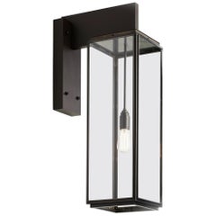 Tekna Ilford Wall Light on Bracket 700 with Dark Bronze Finish and Clear Glass