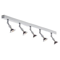 Tekna Lilley Rail LED 1200mm Light with Five Spot Lights in Polished Chrome
