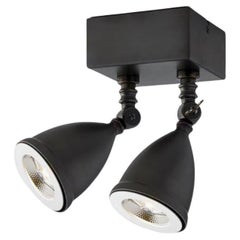 Tekna Lilley Shade Twin Recessed LED Light with Dark Bronze Finish
