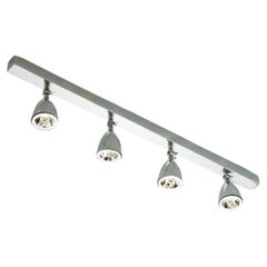 Tekna Lilley Shaded Rail LED 900mm Leuchte mit vier Spot Lights, poliertes Chrom