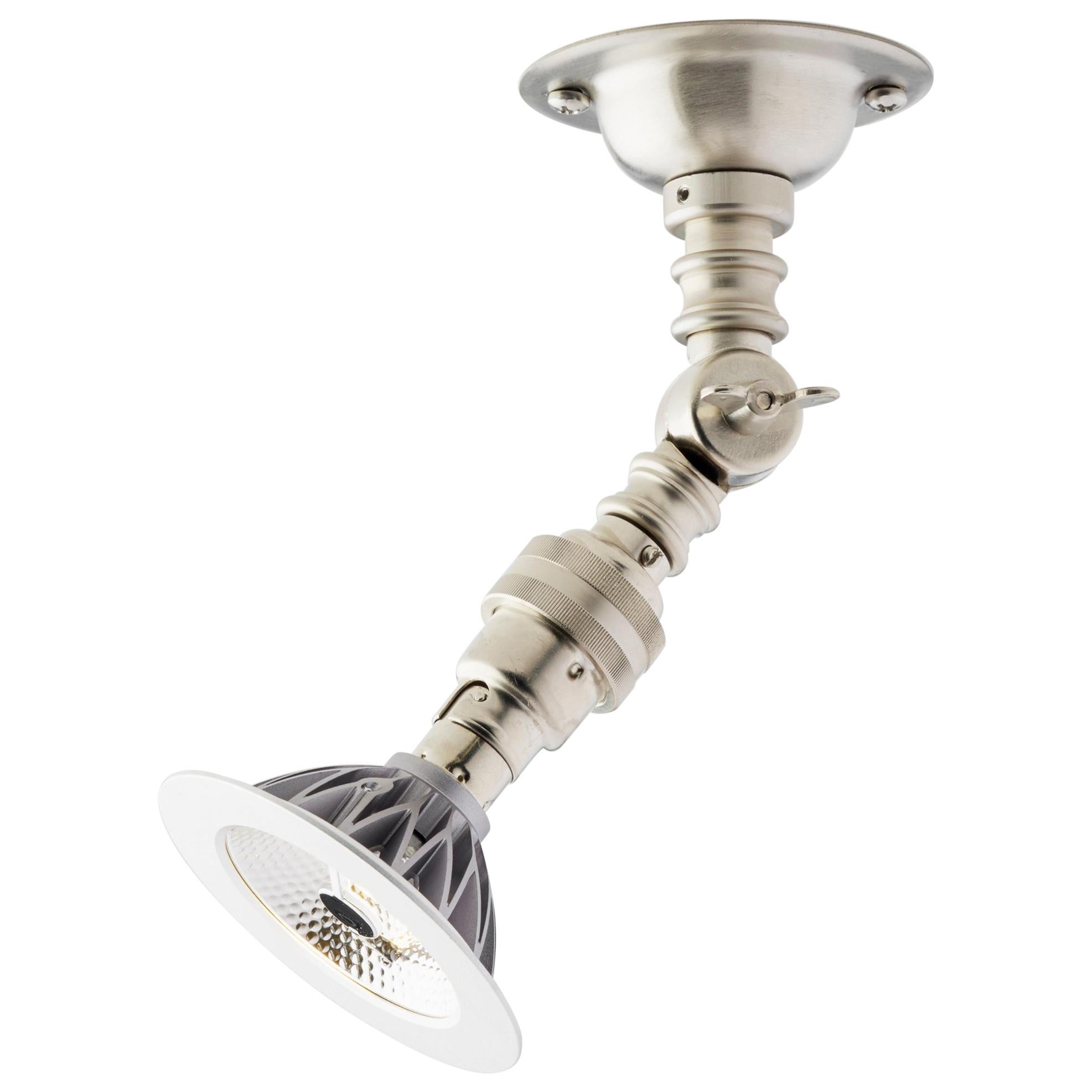 Tekna Lilley Spot LED Light with Brushed Nickel Finish For Sale