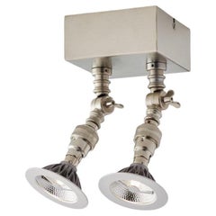Tekna Lilley Spot Twin Halogen Spot Light with Brushed Nickel