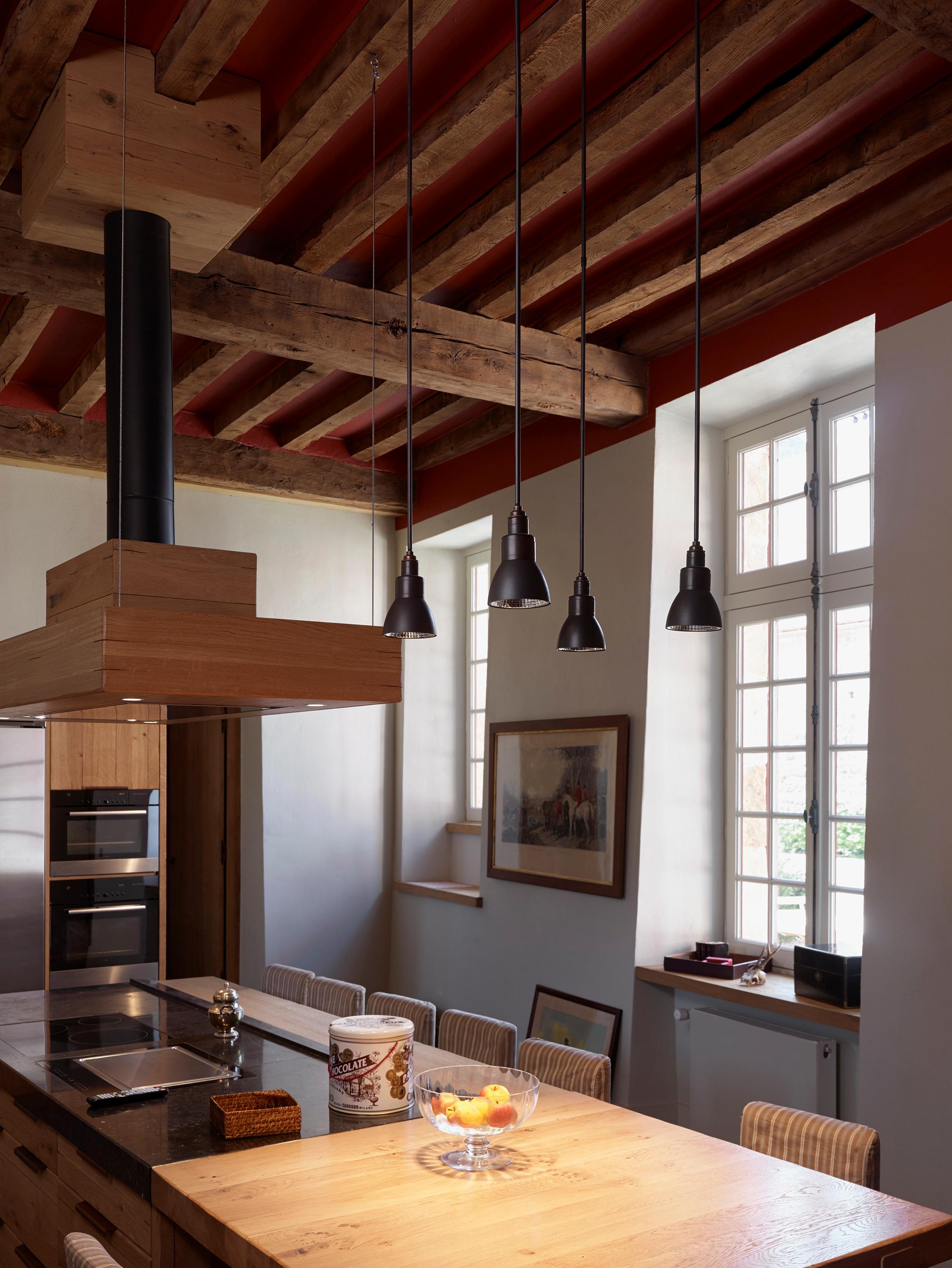 Moderno Plafoniera a sospensione Tekna Loft con finitura in bronzo scuro in vendita