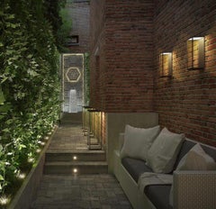 Tekna Marlow Wall Light with Dark Bronze Finish and Clear Glass