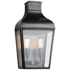 Tekna Montrose City-C Wall Light with Dark Bronze Finish and Clear Glass