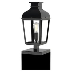 Tekna Montrose City Small-C Light on Foot in Dark Bronze and Clear Glass