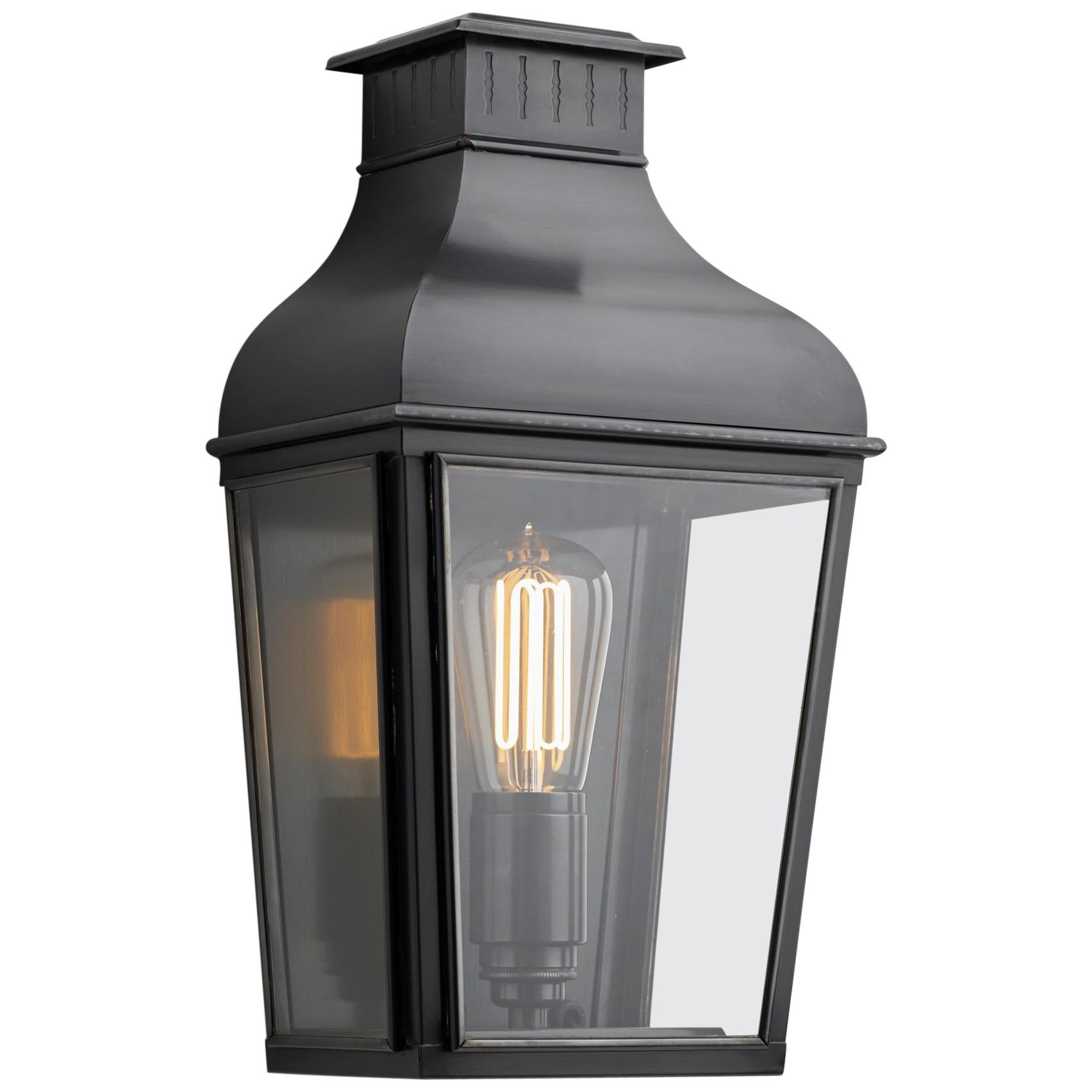 Tekna Montrose City Small-C Wall Light with Dark Bronze Finish and Clear Glass For Sale