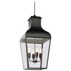 Tekna Montrose Large-C Pendant Light with Dark Bronze Finish and Clear Glass