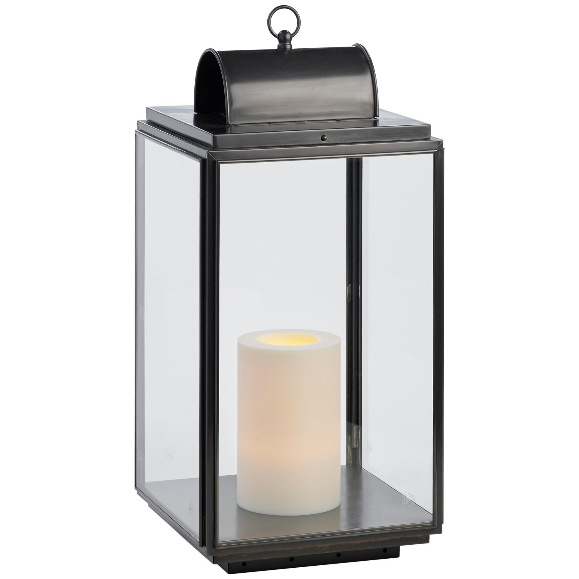 Tekna Penrose Candle Light with Dark Bronze Finish and Clear Glass