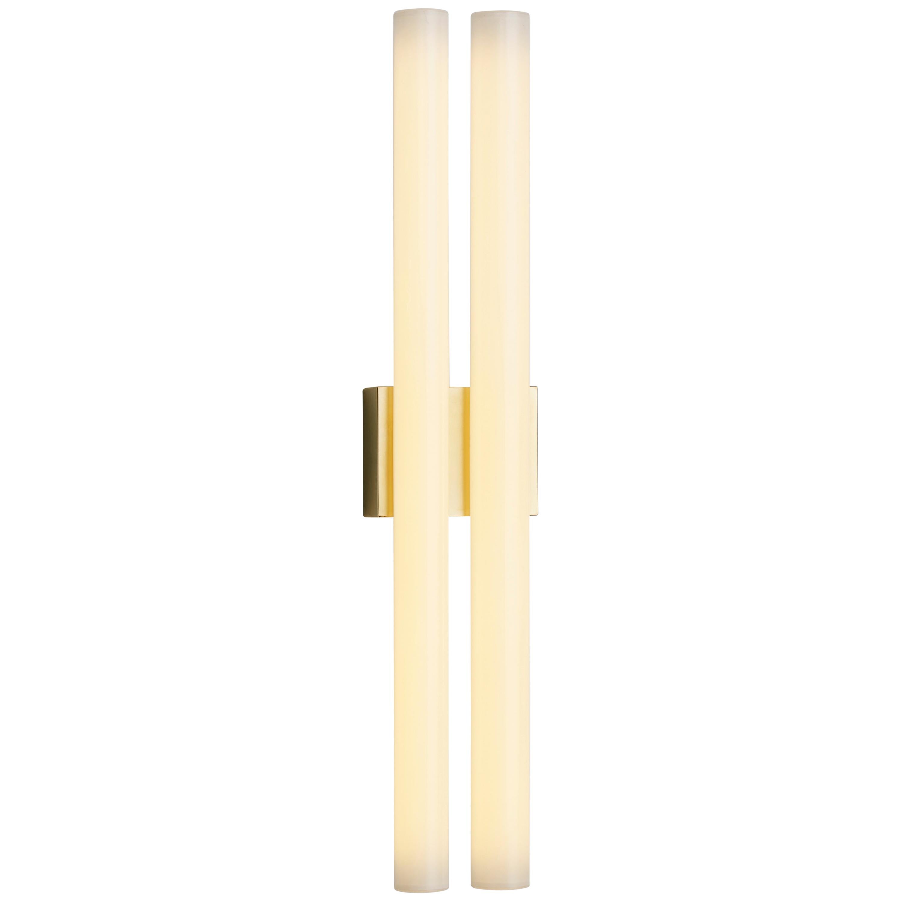 Tekna Phare Double Wall Lamp with Polished Brass Finish, Large