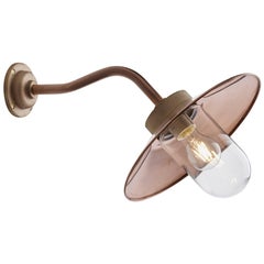 Tekna Quay 45° Wall Light with Copper Finish and Clear Glass