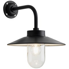 Tekna Quay 90° Wall Light with Black Lacquer Finish and Clear Glass