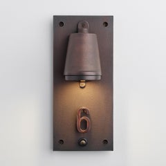 Tekna Spreaderlight 230V LED grezzo in bronzo scuro a parete con numero civico