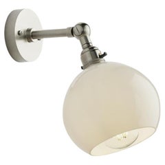 Tekna Stiffkey Bobeche Wall Light with Brushed Nickel Finish