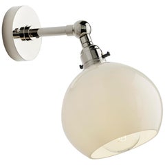 Tekna Stiffkey Bobeche Wall Light with Polished Nickel Finish