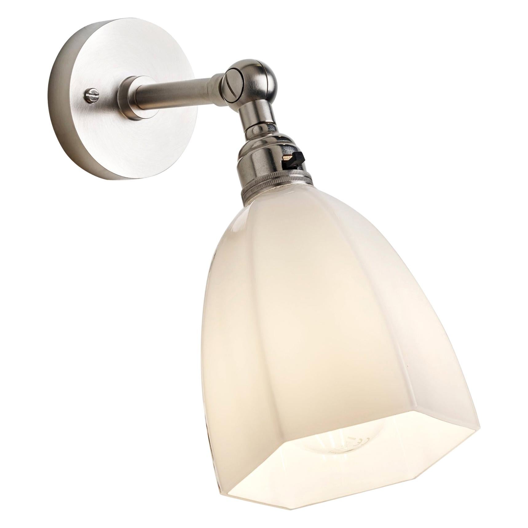 Tekna Stiffkey Wall Light with Brushed Nickel Finish For Sale