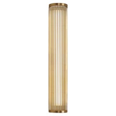 Tekna Stockles Vertical Wall Light with Sateen Brass Finish