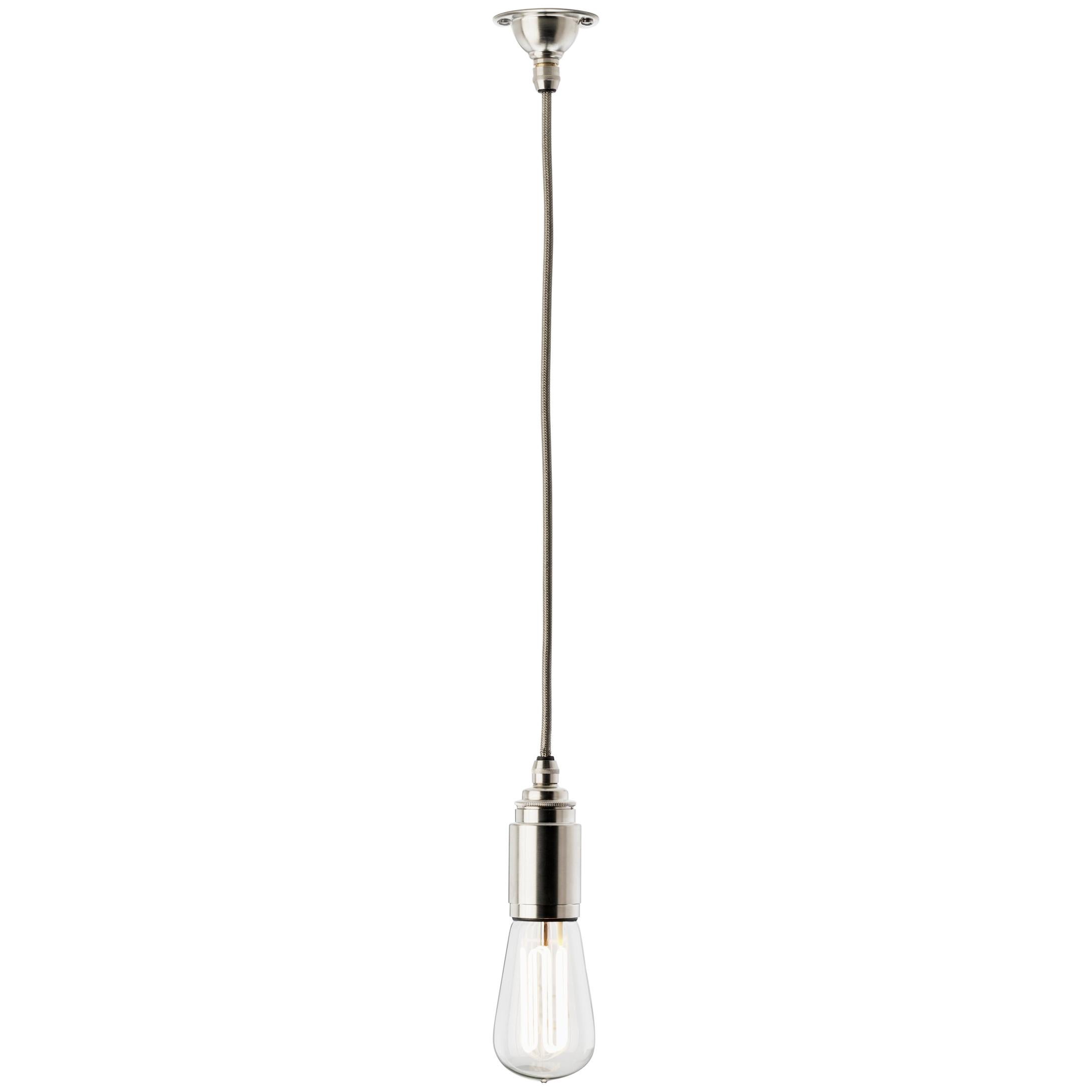 Tekna Thorn Pete Grip-C Pendant Light with Brushed Nickel Finish & Ceiling Plate For Sale