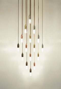 Tekna Thorn Pete Grip-C Pendant Light with Polished Brass Finish & Ceiling Plate