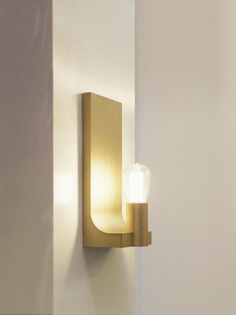 Tekna Walcott Wall Light with Sateen Brass Finish For Sale at 1stDibs