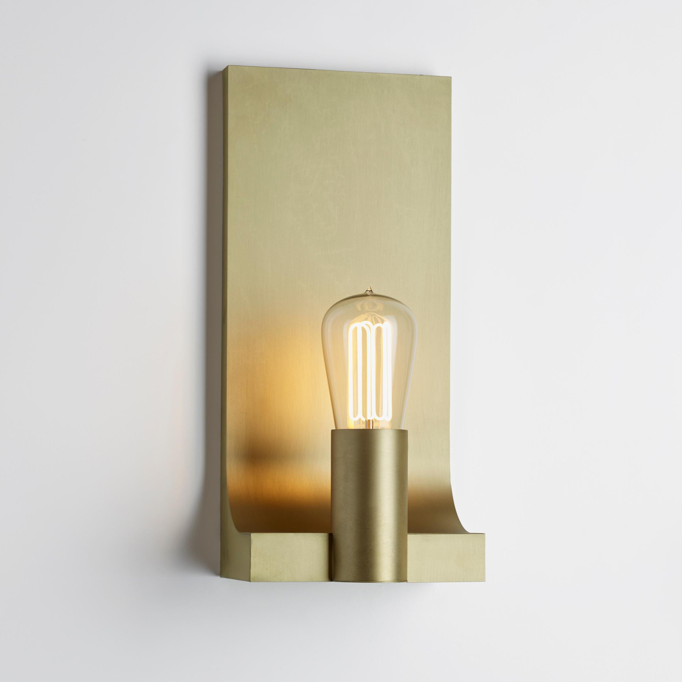 Tekna Walcott Wall Light with Sateen Brass Finish In New Condition For Sale In New York, NY
