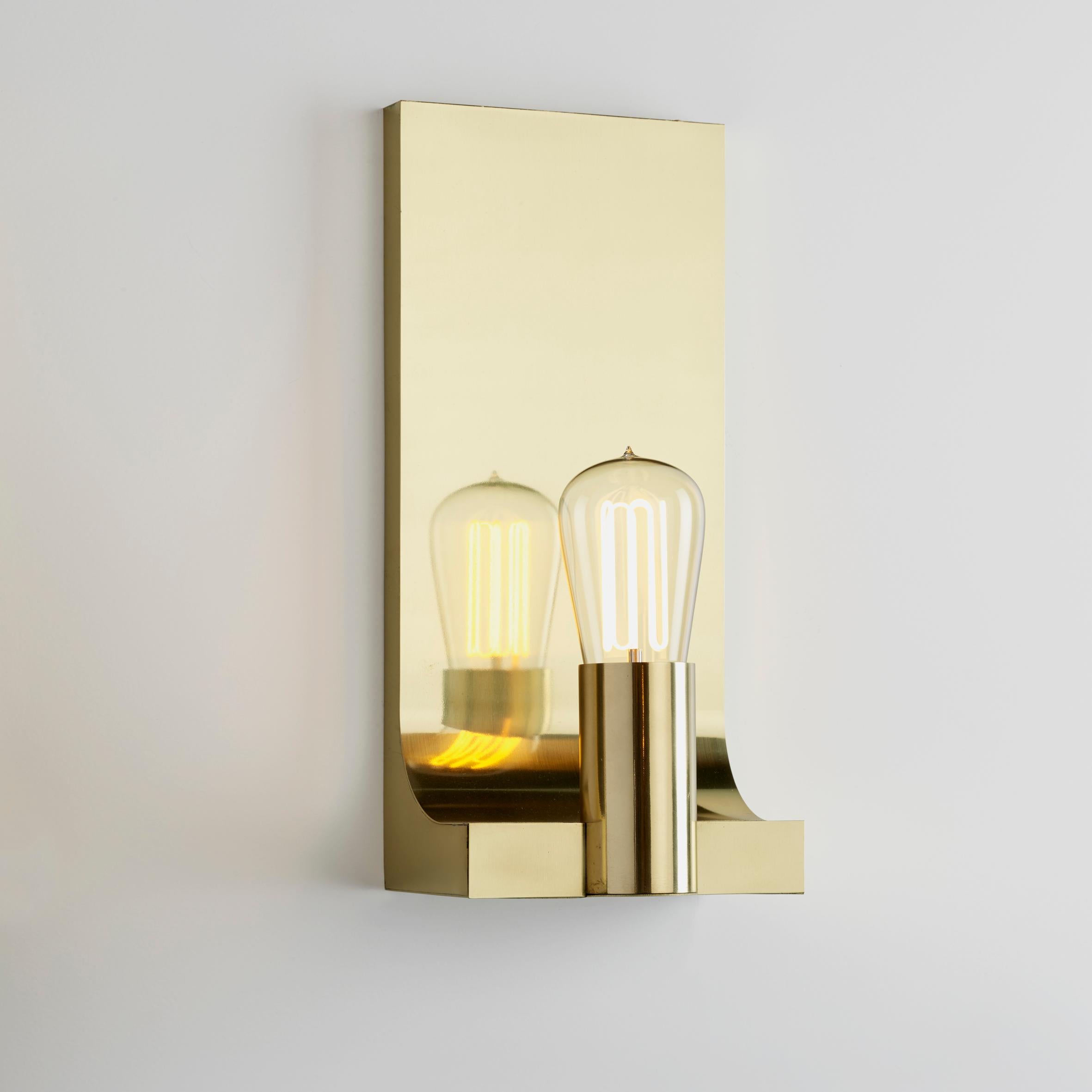 Tekna Walcott Wall Light with Sateen Brass Finish For Sale 3